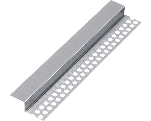 Putzprofil aus Metall mit Lochung