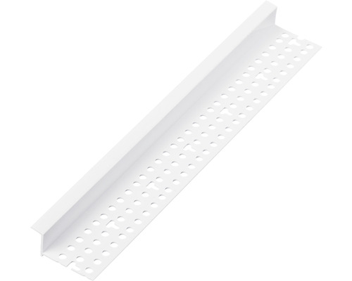 Eckprofil aus Kunststoff mit Perforationen