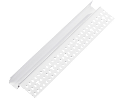 Eckschutzschiene aus Kunststoff mit Lochung