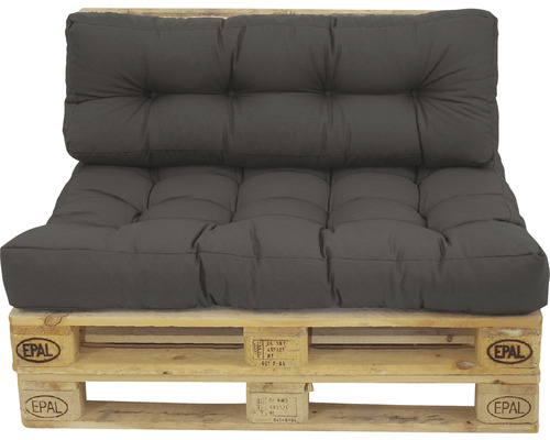 Coussin de palette avec dossier sur palette Europe
