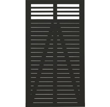 Sichtschutzelement mit horizontalen Lamellen