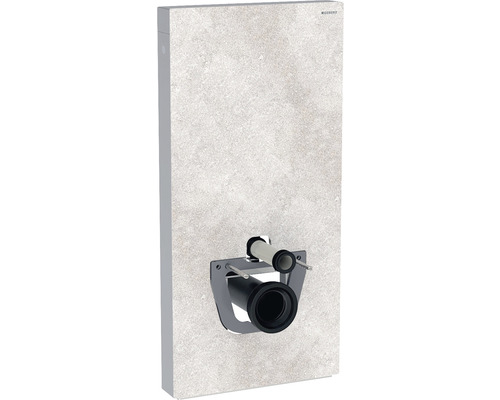 Bâti-support pour WC Geberit Monolith 101 cm aspect béton revêtement latéral aluminium 131.022.JV.5