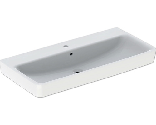 Lavabo standard Vasque GEBERIT Renova Plan 100 x 48 cm blanc brillant Émail spécial KeraTect® 501706008