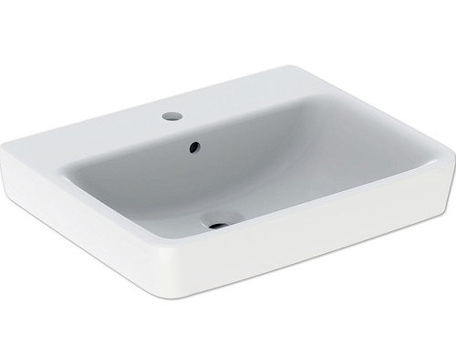 Lavabo à poser GEBERIT Renova Plan 60 x 48 cm blanc brillant 501721001