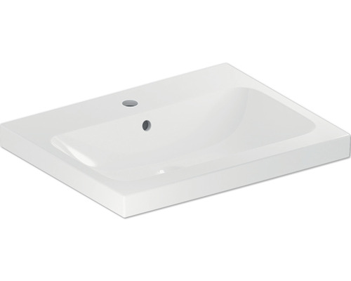 Lavabo à poser Lavabo encastré GEBERIT iCon Light 60 x 18 cm blanc brillant 501847001