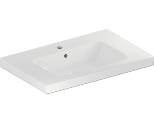 Vasque GEBERIT iCon Light avec surface de dépose 75 cm blanc 501839001