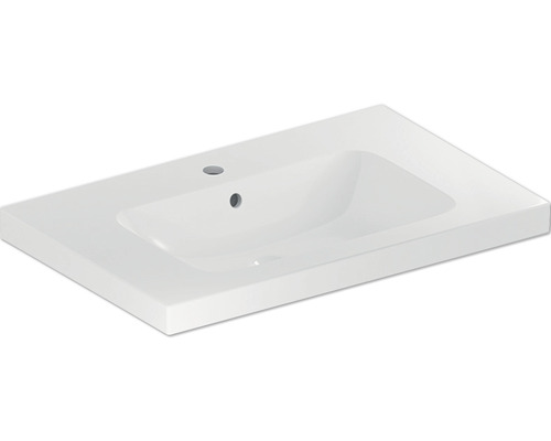 GEBERIT Waschtisch iCon Light mit Ablagefläche 90 cm weiß mit KeraTect® Spezialglasur 501840002