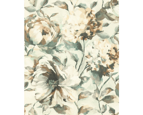 Papier peint intissé 485134 Florentine III Floral blanc crème