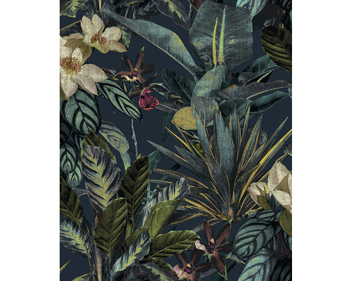 Papier peint intissé 173301 Tropical Leaves vert Papier peint avec motif floral et végétal