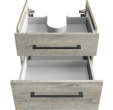 Meuble sous-vasque avec deux tiroirs au design bois