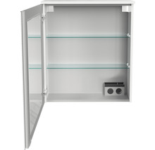 Spiegelschrank FACKELMANN Oxford 60.2 x 20 x 69.6 cm weiß 1-türig LED IP 20