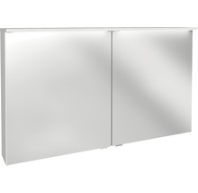 Spiegelschrank FACKELMANN Oxford 120.2 x 20 x 69.6 cm weiß 2-türig LED IP 20
