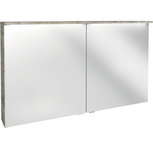 Spiegelschrank FACKELMANN Oxford 120.2 x 20 x 69.6 cm eiche natur 2-türig LED IP 20
