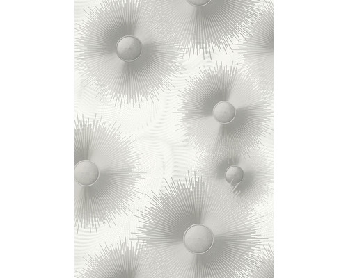 Papier peint intissé 10191-31 Elle Decoration 2 graphique cercles gris