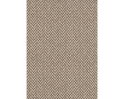 Vliestapete 10209-02 Code Nature Streifen Wellen beige Geflochtene Textur im Fischgrätmuster