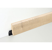 Sockelleiste aus Holz mit Befestigungsclip