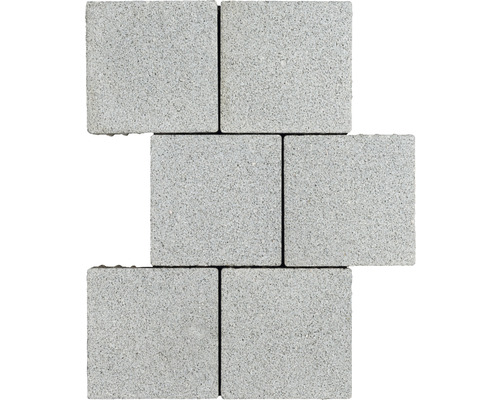 Graue Betonpflastersteine zur Gartengestaltung