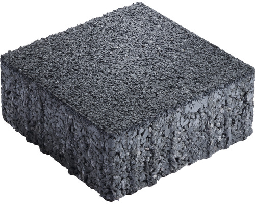 Pavé écologique carré Lusodrain anthracite 20 x 20 x 8 cm