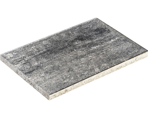 Muster zu Beton Terrassenplatte iStone weiss-schwarz 20 x 20 cm