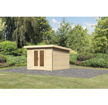 Gartenhaus Karibu Badeburg 1 346 x 331,5 cm natur