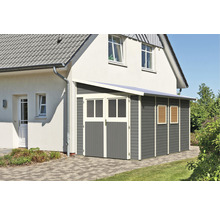 Gartenhaus Karibu Selbitz 4 255 x 388 cm terragrau