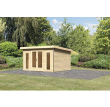 Gartenhaus Karibu Badeburg 2 406 x 331,5 cm natur