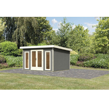 Gartenhaus Karibu Badeburg 2 406 x 331,5 cm terragrau