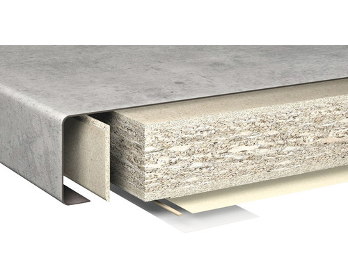 Querschnitt einer Arbeitsplatte