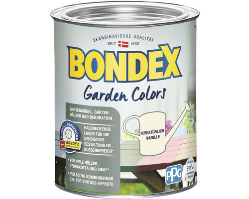 Boîte de laque Bondex Garden Colors, convient aux meubles de jardin, aux abris de jardin et à la décoration