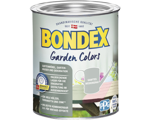 Boîte Bondex Garden Colors Gris Saule Doux pour mobilier de jardin, abris de jardin et décoration