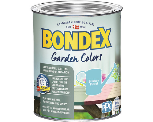 Boîte de lasure pour bois Bondex Garden Colors Pétrole Fort