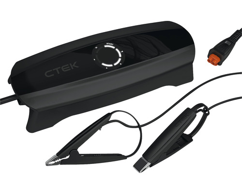 CTEK CS ONE Batterieladegerät 12V Blei-Säure und Lithium 3–180 Ah, Intelligentes Ladegerät, Erhaltungsladegerät mit adaptiver Ladung, App, Rekonditionierungsmodus und Polaritätsfreie Klemmen CTEK Batterieladegerät mit Kabeln und Klemmen