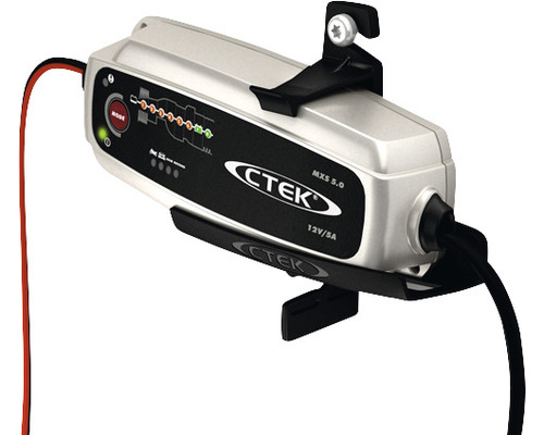 Chargeur de batterie CTEK MXS 5.0 avec support