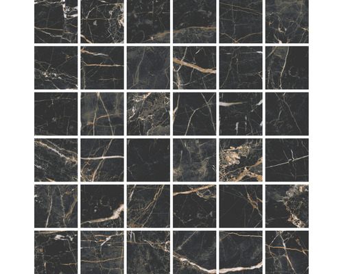 Mosaïque de carreaux aspect marbre