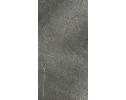 Carrelage sol et mur en grès cérame fin Lido 119,7 x 59,7 cm graphite