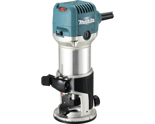 Fraiseuse à une main Makita RT0702CX2J 710 W, hauteur de course de 0-40mm avec module de fraiseuse supérieure, module de fraisage d'angle & module d'affleureuse en MAKPAC taille 4