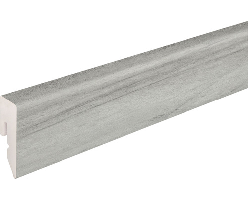 Plinthe PVC KU048L pierre Medina gris 2400 x 38,5 x 15 mm Plinthe avec décor en bois