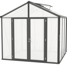 Gewächshaus Vitavia Zeus Comfort 6200 Hohlkammerplatten 10 mm 258 x 242 cm schwarz