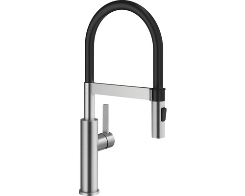 Robinet de cuisine flexible Blanco SONEA-S Flexo acier inoxydable brossé 526616 Robinet de cuisine avec douchette extractible