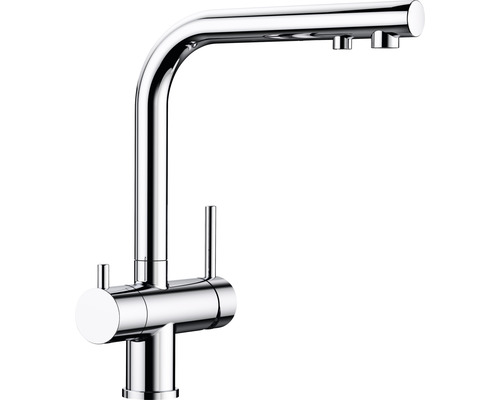 Robinet de cuisine avec filtration d'eau Blanco Fontas chrome mat 523128 Robinet de cuisine avec filtration d'eau Blanco Fontas chrome mat 523128