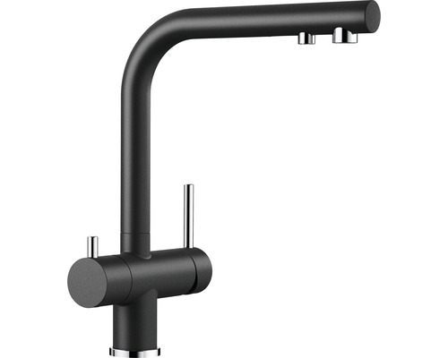 Robinet de cuisine avec filtration d'eau Blanco Fontas anthracite mat 523130 Robinet de cuisine avec filtration d'eau Blanco Fontas anthracite mat 523130