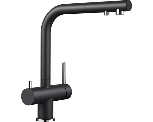 Robinet de cuisine avec douchette Blanco Fontas anthracite mat 525200 Robinet de cuisine avec douchette Blanco Fontas anthracite mat 525200