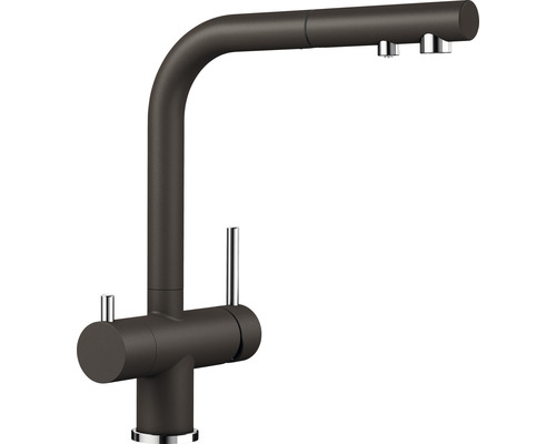 Robinet de cuisine avec douchette Blanco Fontas café mat 525205 Robinet de cuisine avec douchette Blanco Fontas café mat 525205