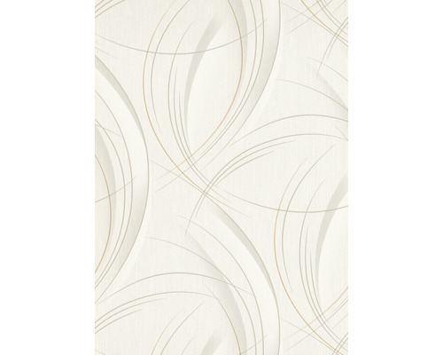 Papier peint intissé 10218-31 GMK Fashion for Walls 3 rayures vagues gris clair