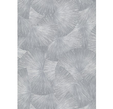 Papier peint gris avec motif radial abstrait