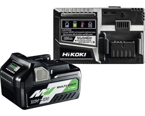 Kit de démarrage HiKOKI Booster Pack Multi Volt 1x batterie 36/18V (2,5/5,0 Ah) et chargeur-0