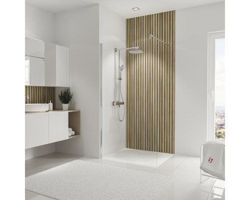 Duschrückwand SCHULTE DecoDesign Japandi vertikal ExpressPlus Holzoptik Lärche 255 x 100 cm EP1901025 538 Duschrückwand SCHULTE DecoDesign Japandi vertikal ExpressPlus Holzoptik Lärche 255 x 100 cm EP1901025 538