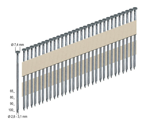 Rundkopfnägel Prebena RKP28/65NK 2700 St.