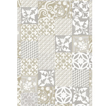 Motif de différents carreaux avec des motifs géométriques et floraux