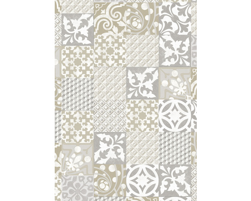 Motif de différents carreaux avec des motifs géométriques et floraux